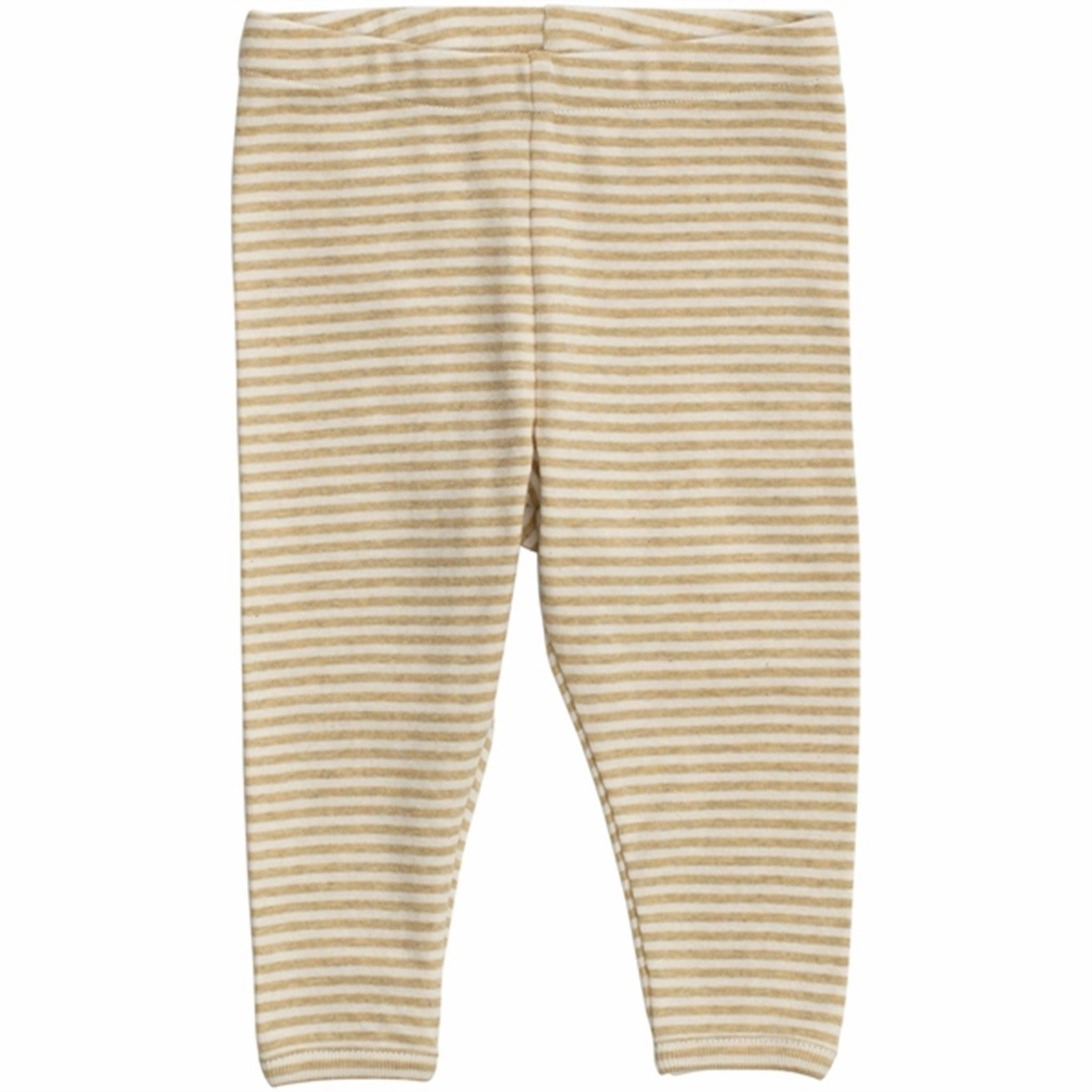 Stylish Serendipity Chamomile/Offwhite Baby Leggings Stripe Appealing