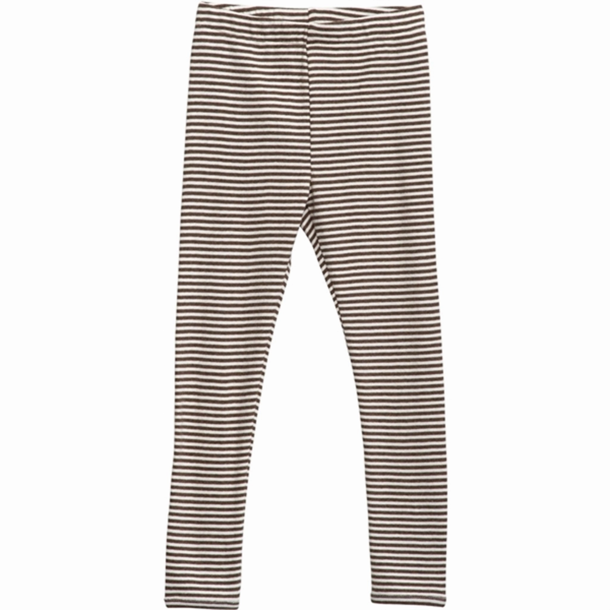 Serendipity Chestnut/Offwhite Stripe Leggings Pioneer Sustainable