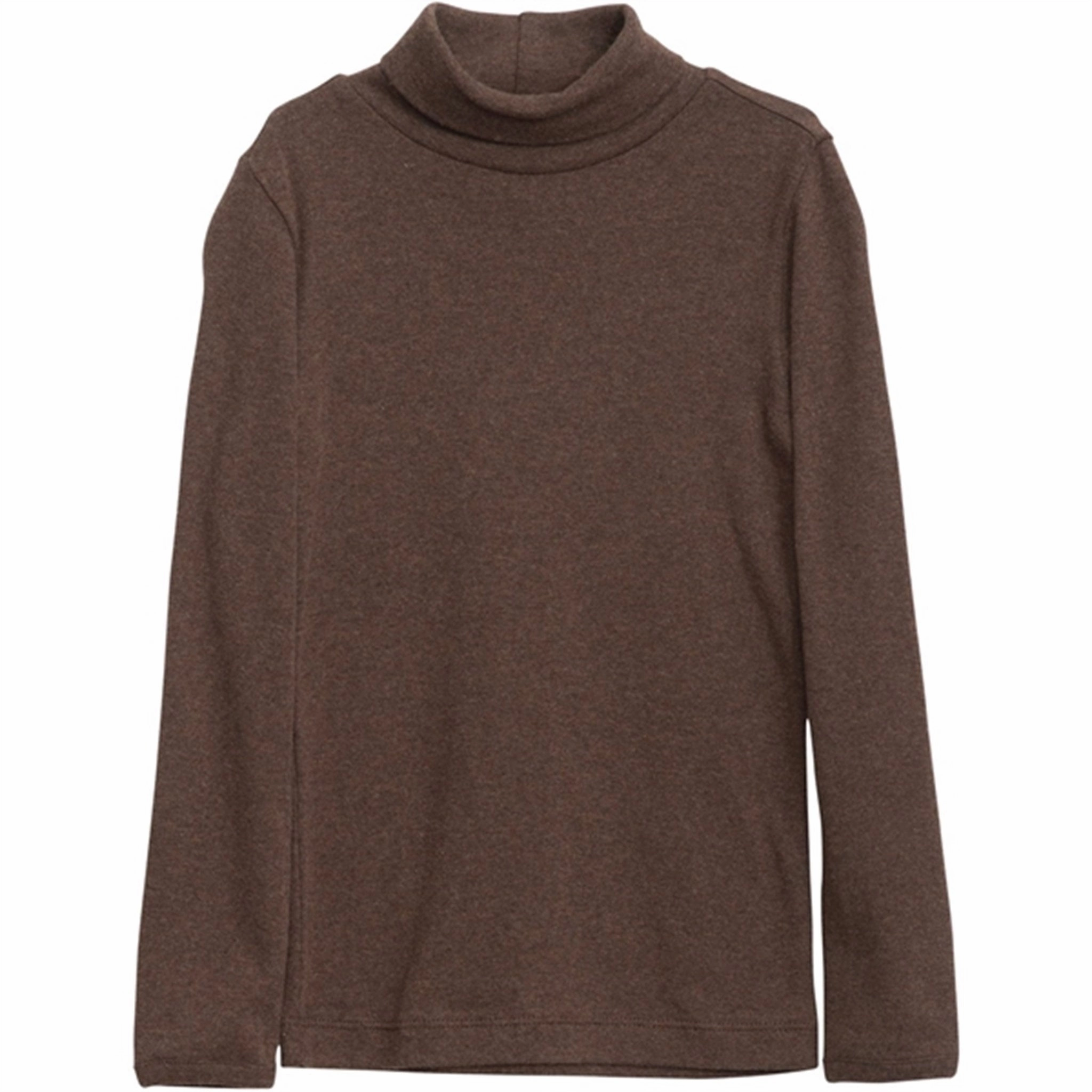 Serendipity Chestnut Turtleneck Blouse Premium Quality Pristine
