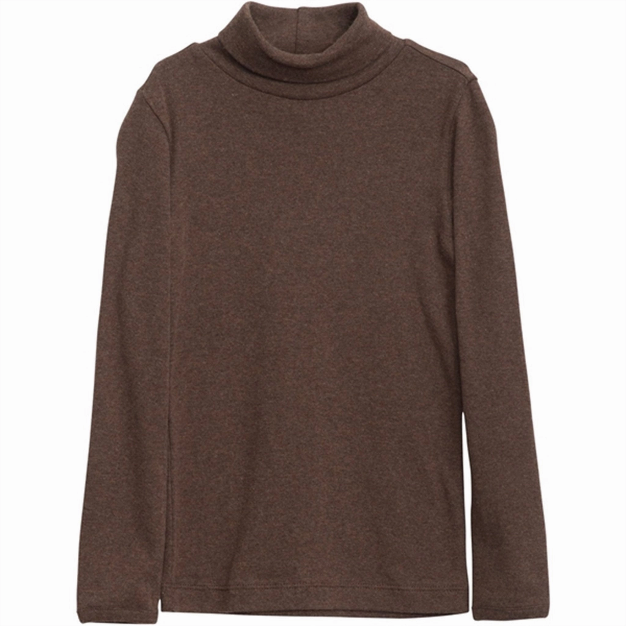 Serendipity Chestnut Turtleneck Blouse Upscale Innovator