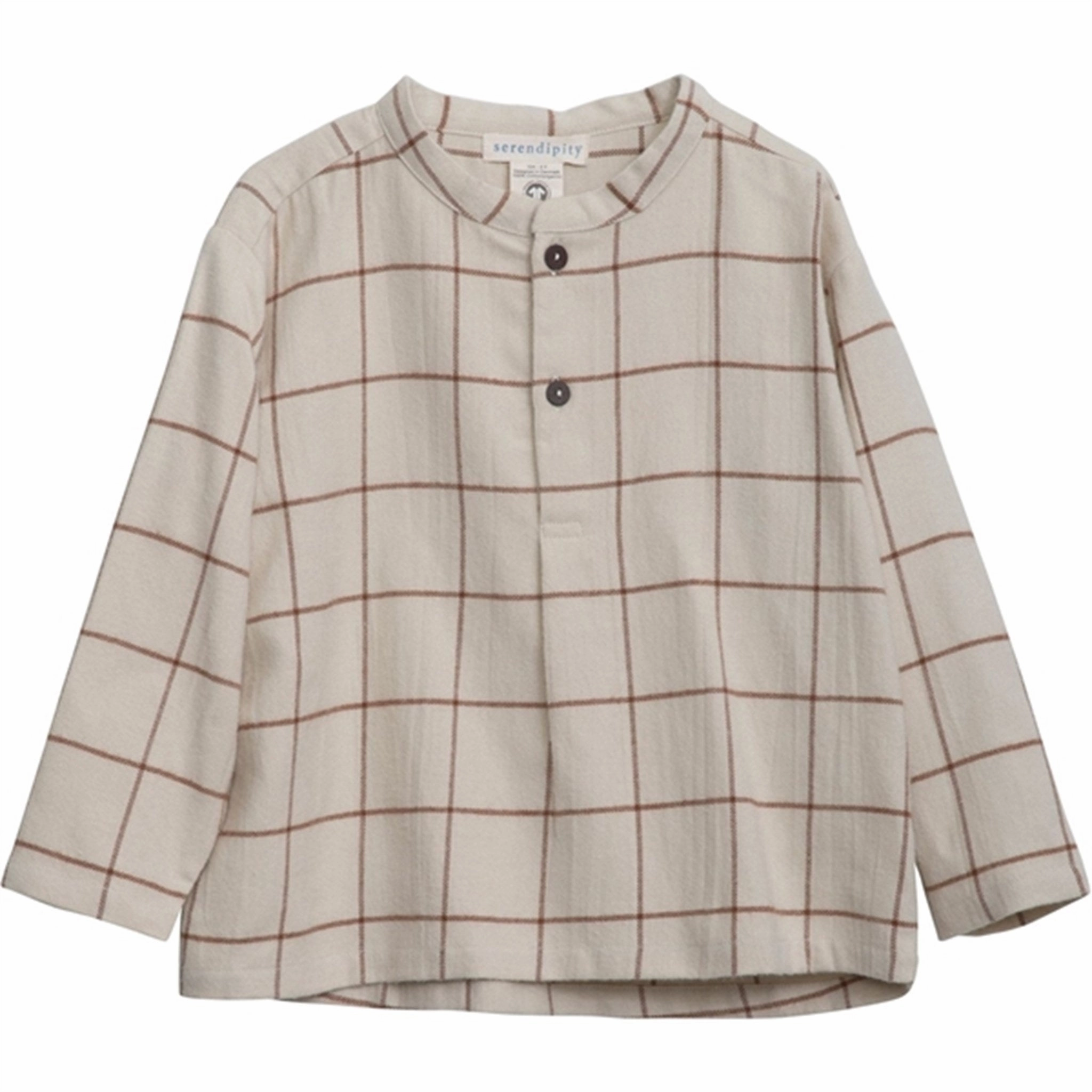 Serendipity Chocolatechecks Brushed Shirt Vintage Enchanting