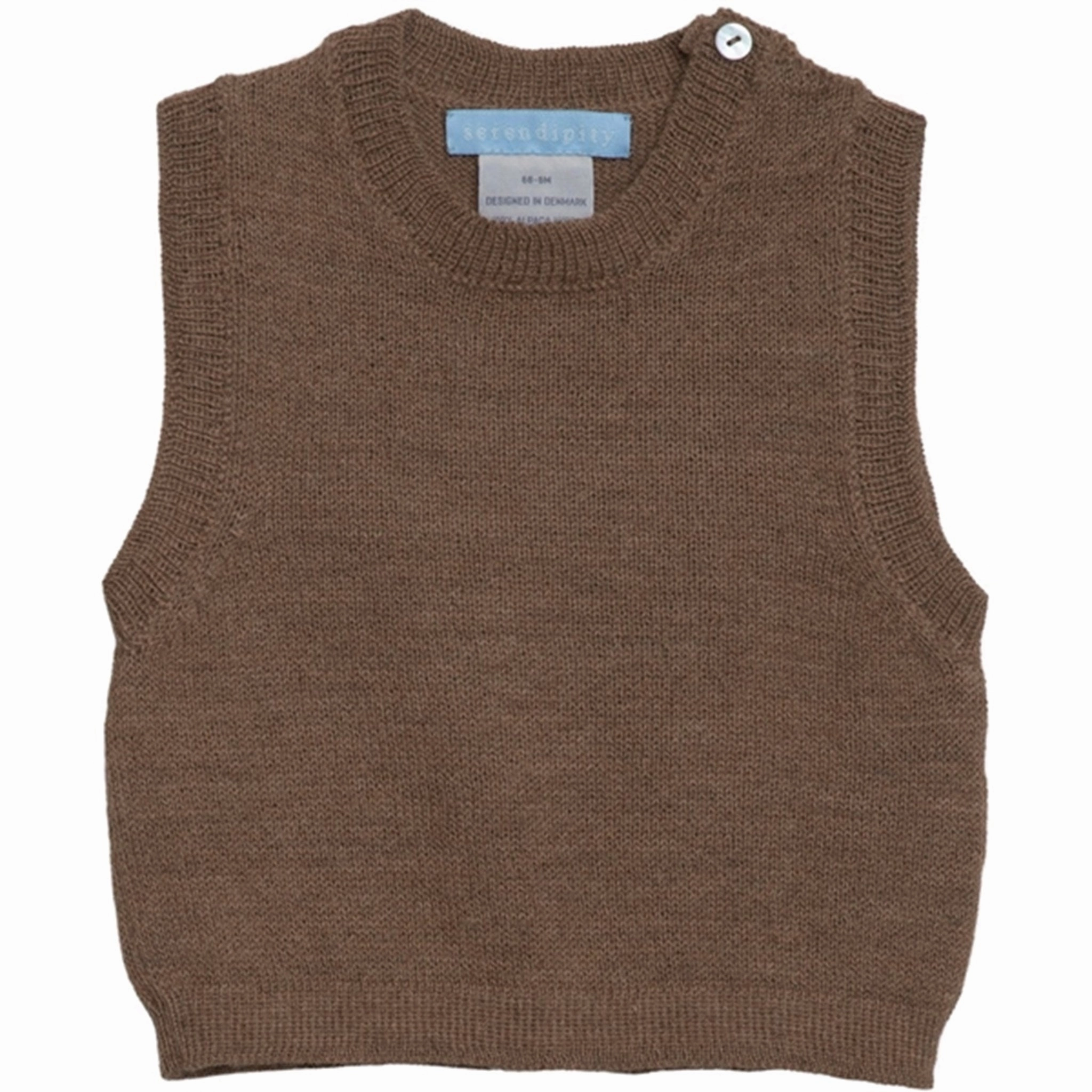 Upscale Serendipity Hazelnut Baby Alpaca Vest Refined