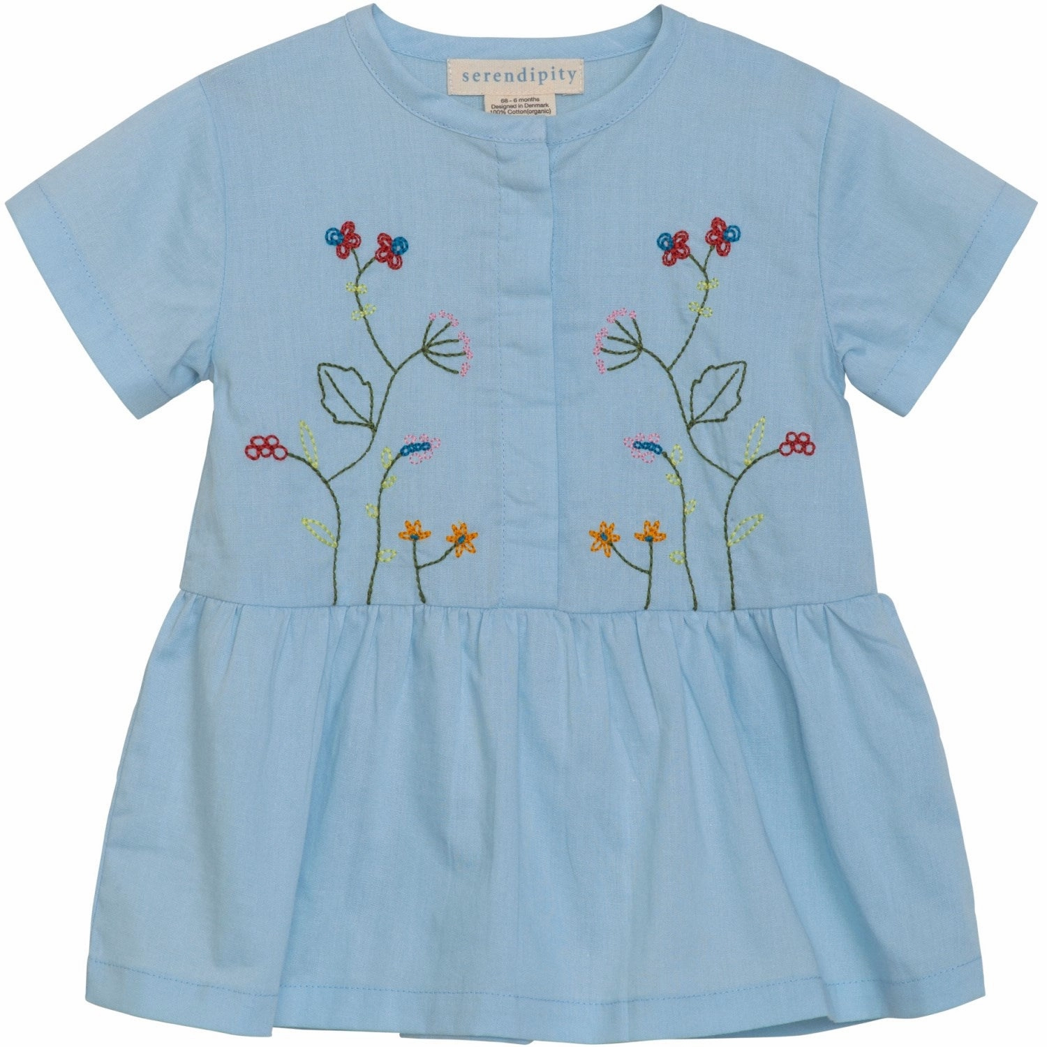 Serendipity Horizon Baby Embroidery Dress Luxury Signature