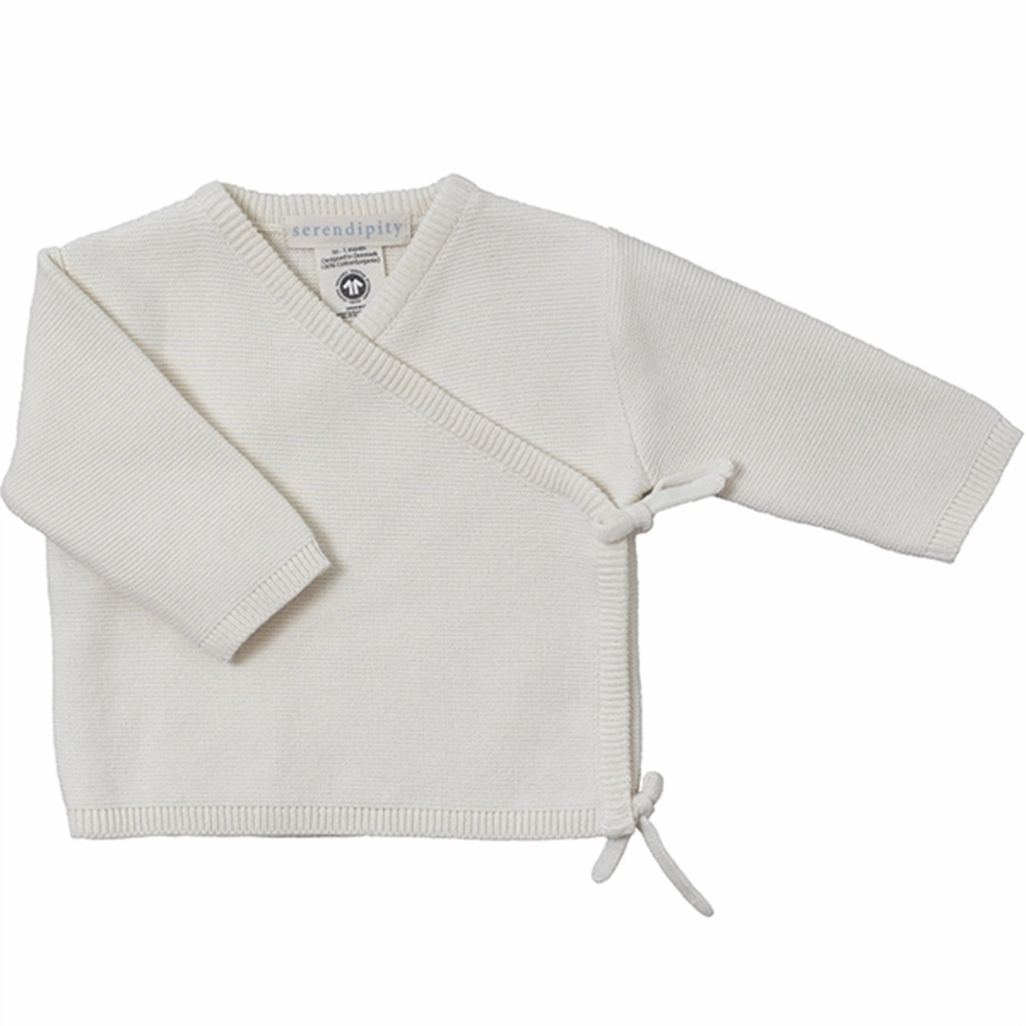 Serendipity Newborn Creme Wrap Jacket Elegant Futuristic