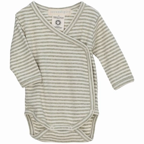Serendipity Newborn Sage/Ecru Wrap Body Style Worldwide