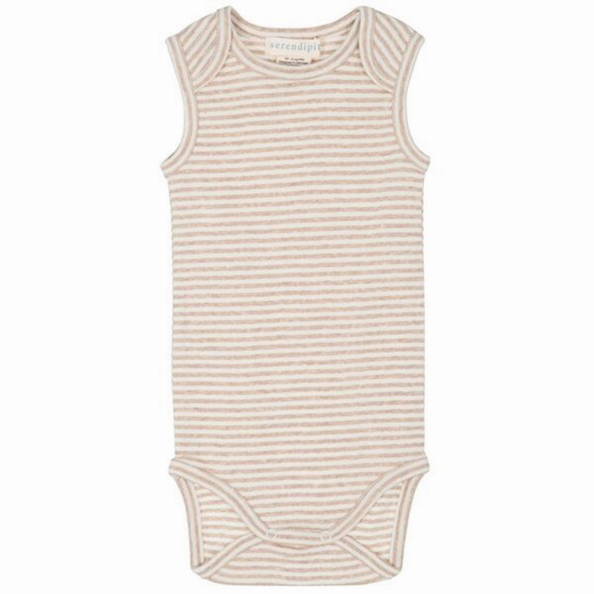 Treasure Serendipity Oat/Offwhite Baby Tank Rib Stripe Charismatic