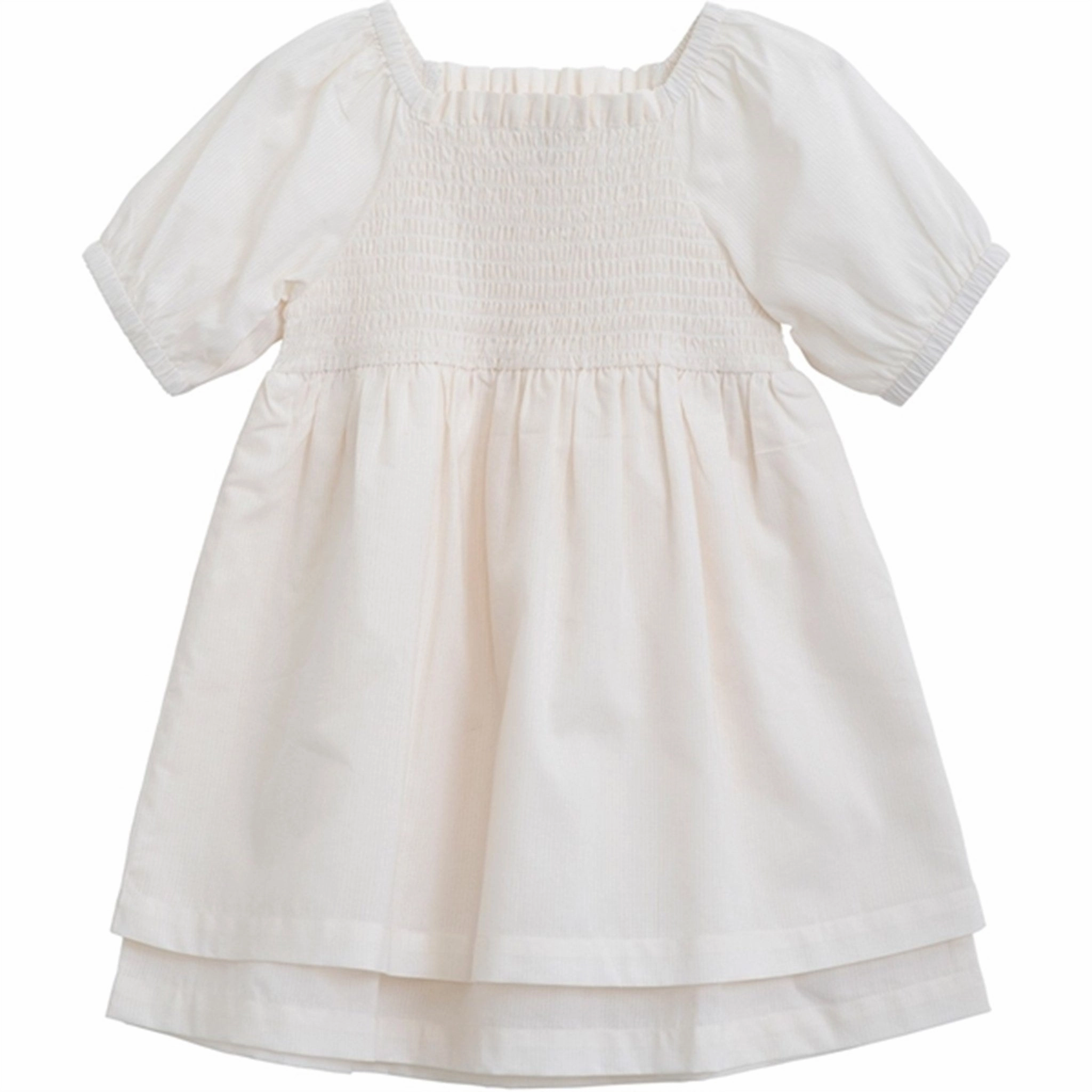 Serendipity Offwhite Smock Dress Charismatic Eco-friendly