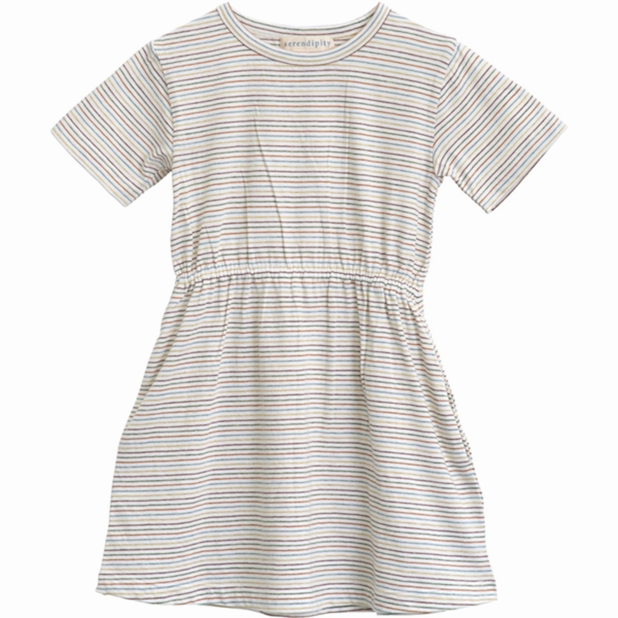 Visionary Serendipity Rainbow Stripe Jersey Dress Classic
