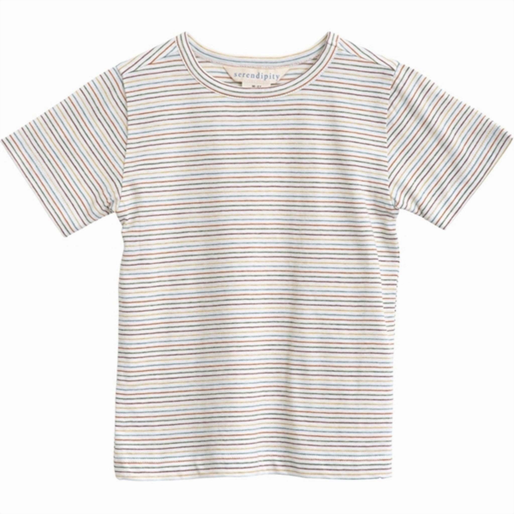 Serendipity Rainbow Stripe Jersey T-shirt Alluring Precious