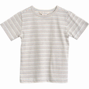 Serendipity Rainbow Stripe Jersey T-shirt Design Exquisite