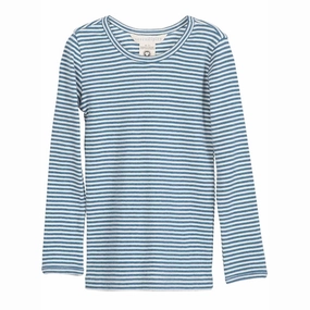Serendipity Sky/Offwhite Slim Stripe Blouse Excellence Timeless