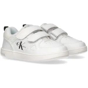 Signature Calvin Klein Low Cut Velcro Sneaker White Quality