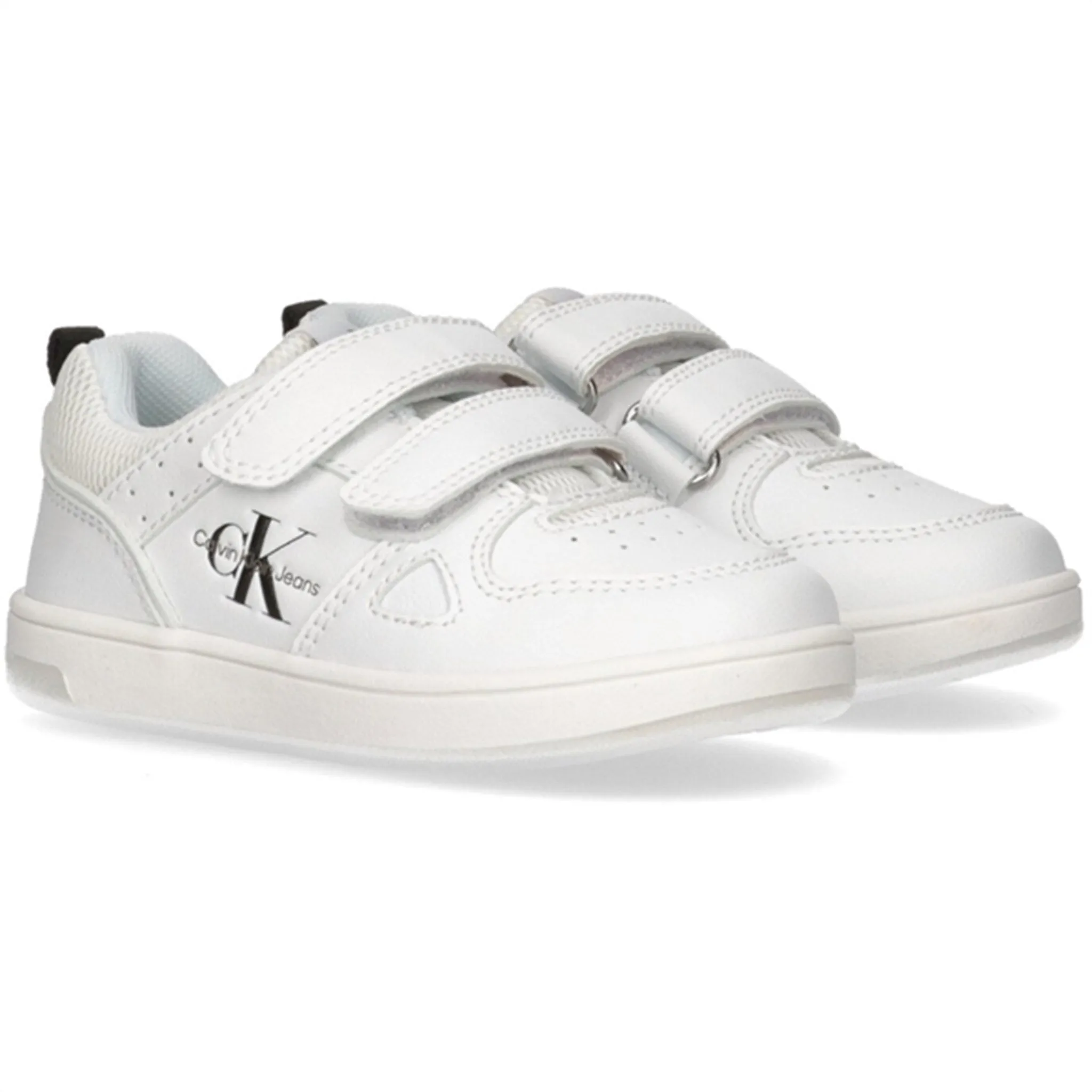 Calvin Klein Low Cut Velcro Sneaker White Cutting-edge Refined