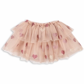 Signature Konges Sljd Heart Rose Glitter Tullie Skirt Timeless