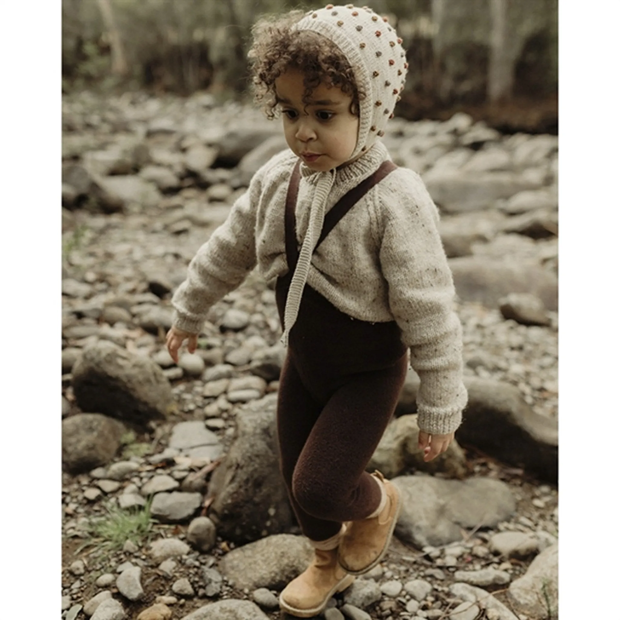 Silly Silas Teddy Warmy Footles Tights Chocolate Brown Velvet