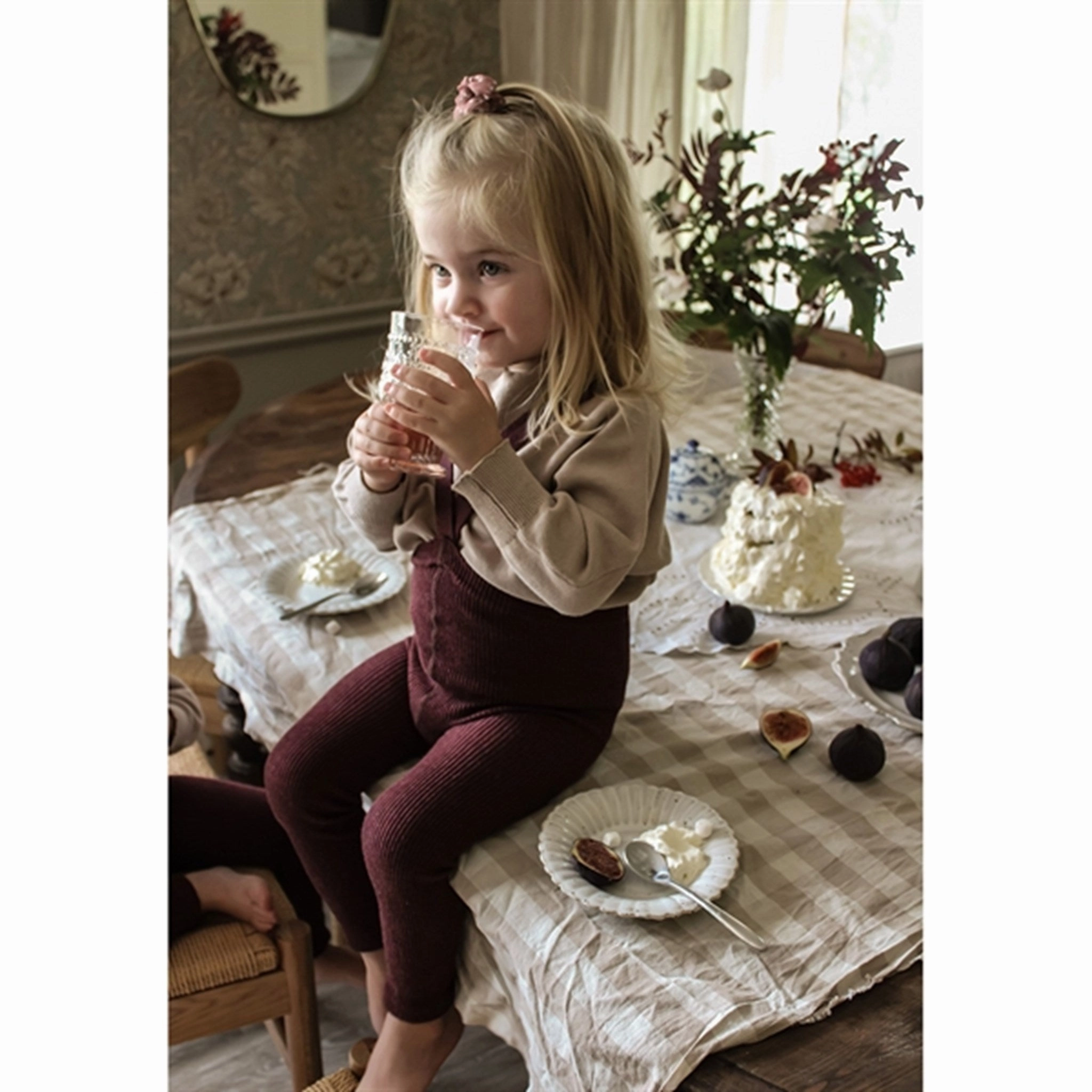 Silly Silas Footless Tights Fig Zipper