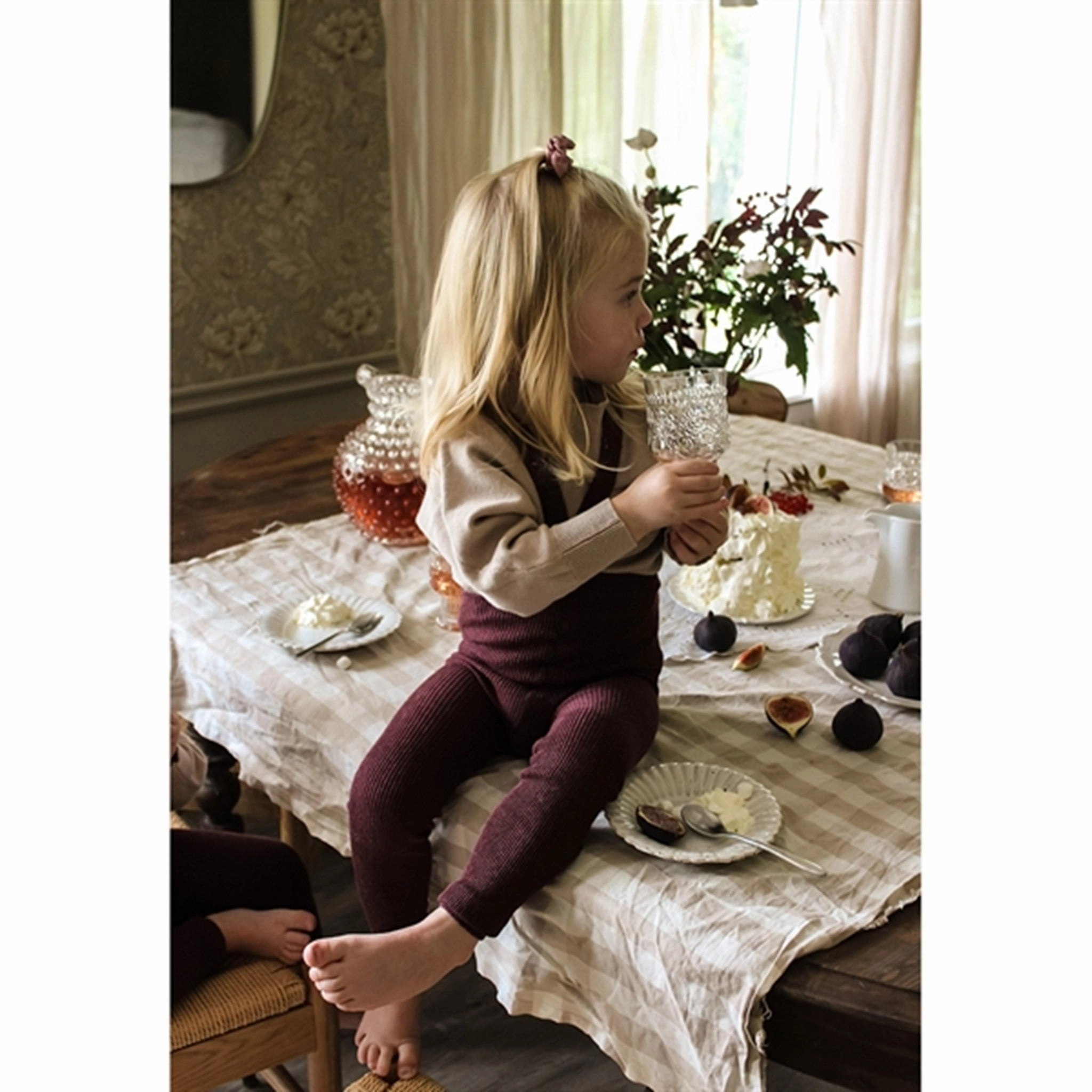 Silly Silas Footless Tights Fig Zipper