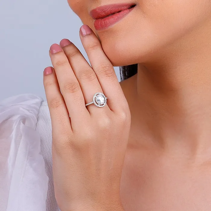 Silver Sanguine Ring
