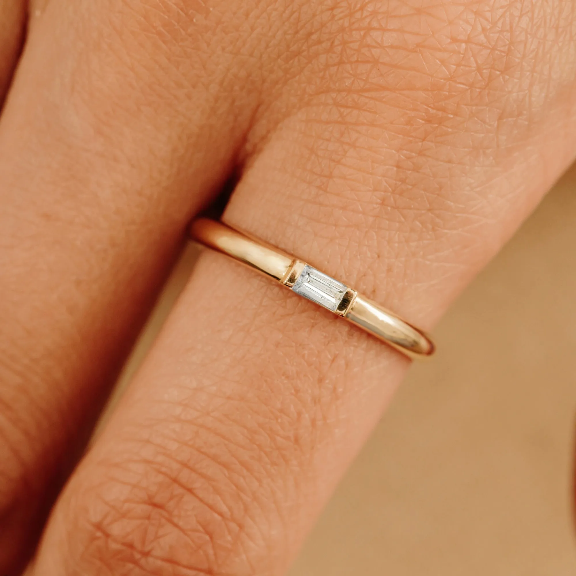 Single Baguette Diamond Ring, Annie
