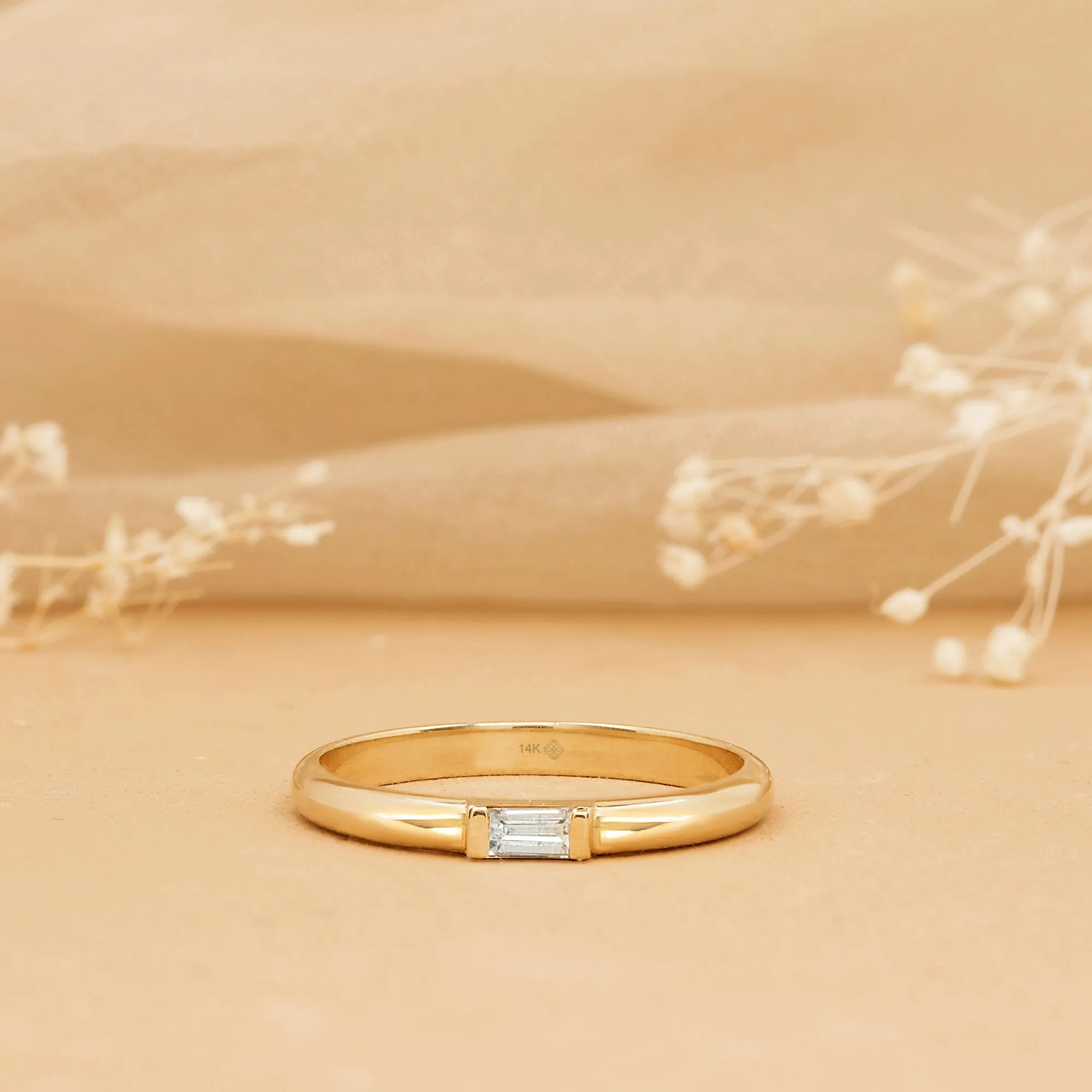 Single Baguette Diamond Ring, Annie