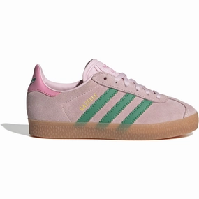 Skate shoes adidas Originals Clear Pink Court Green Bliss Pink Gazelle C Sneakers Arch support