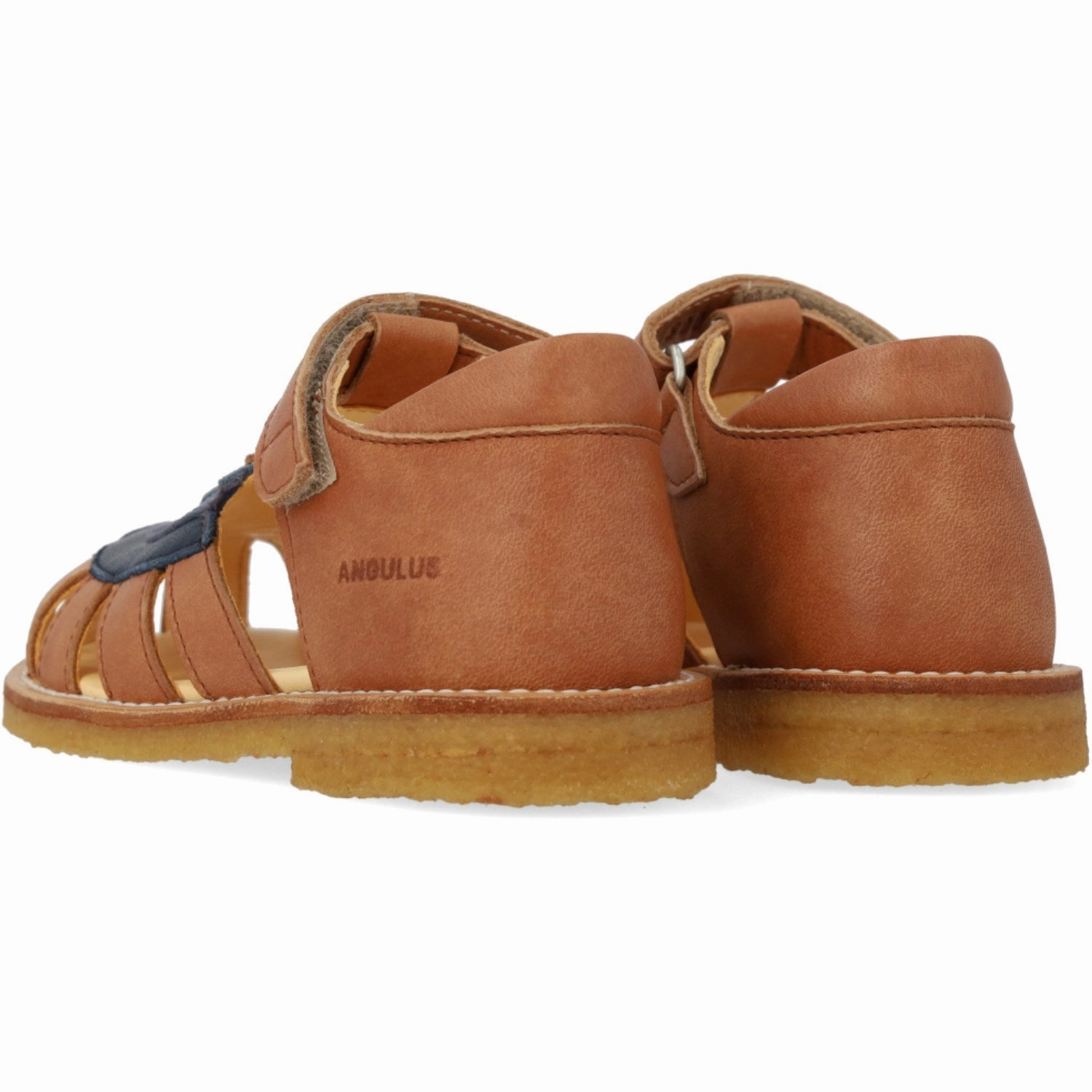 Skate shoes Angulus Tan/Navy/Indigo/Blue FAnd Colourblock Regnbuesandal Med Velcro