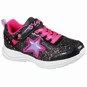 Skechers Glimmer Knicks Sneakers Starlet Shine Black Hot Pink Exquisite Innovation