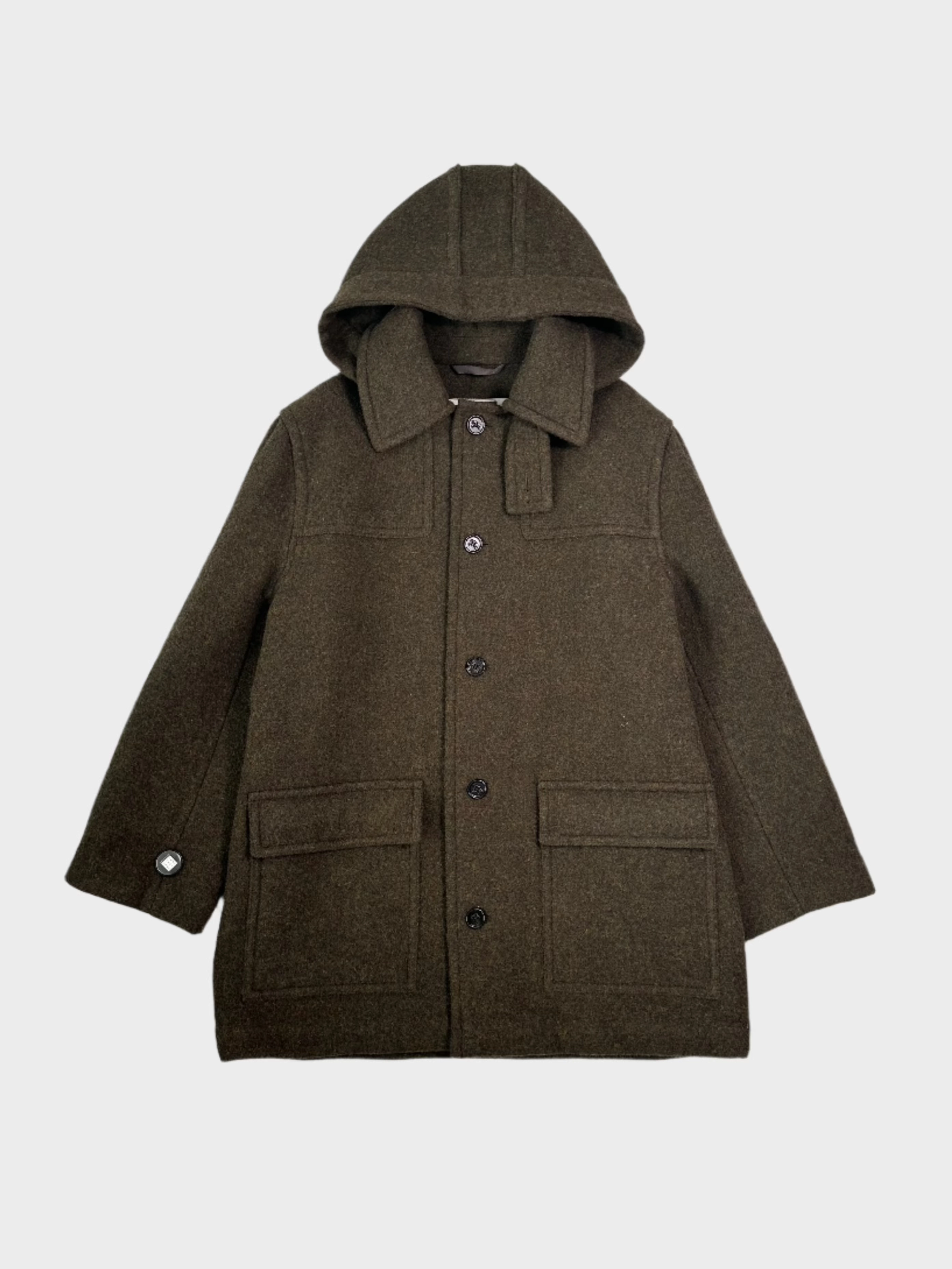 puma new arrivals Cappotto In Lana Con Cappuccio E Tasche Frontali Verde Oliva new arrivals lily rose new arrivals today prashanti sarees online shopping with price