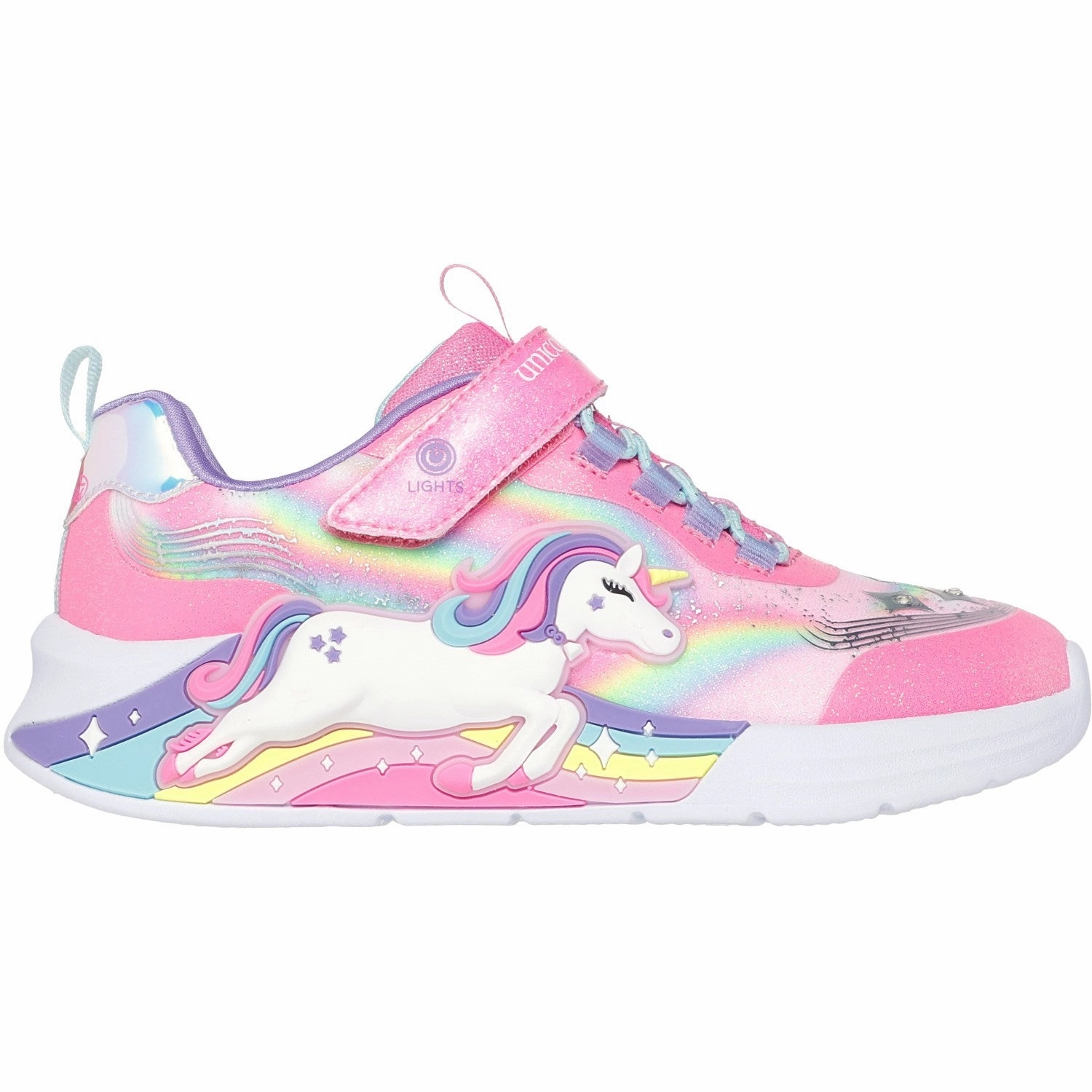 Skechers Pink Unicorn Chaser Boots