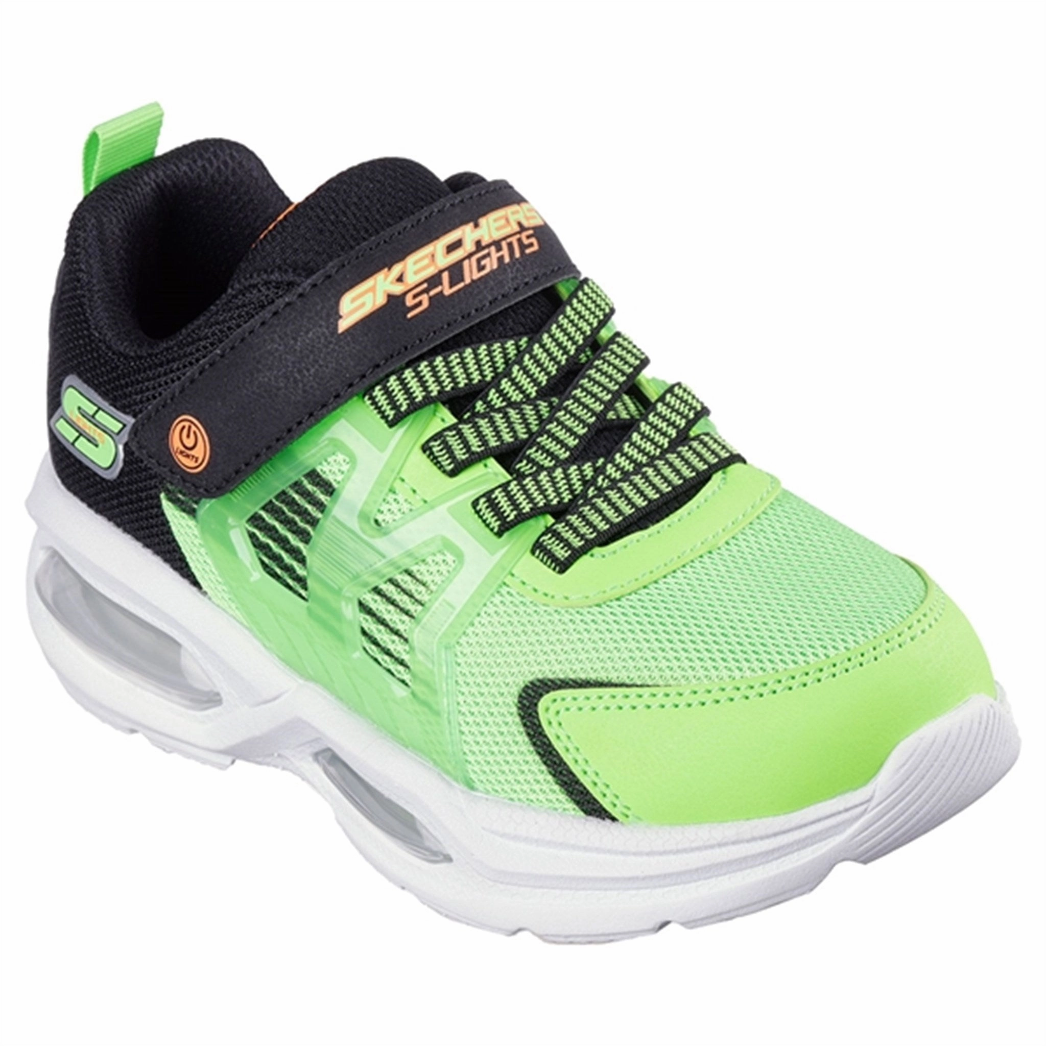 Lavish Skechers Prismatrons Quarter Cage Sneakers Lime Black Prestige