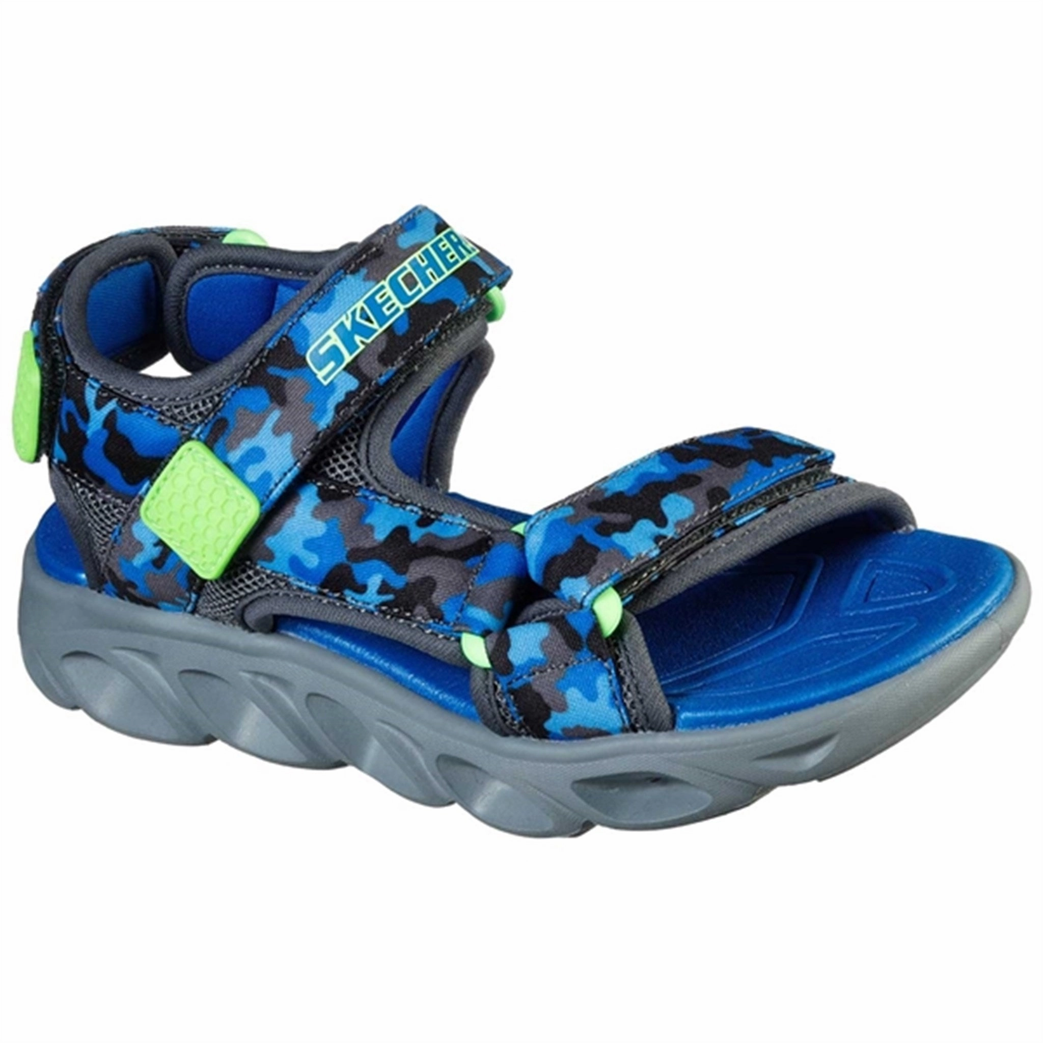 Skechers S-Lights Hypno Splash Sandal Blue/Lime Innovator Distinctive