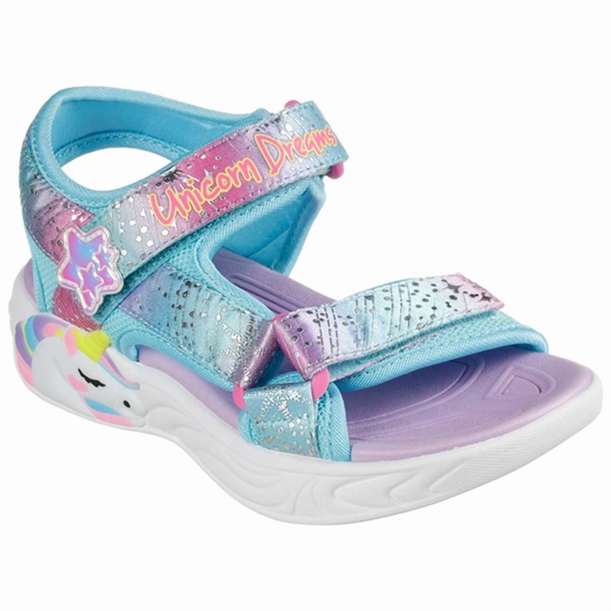 Skechers S-Lights Unicorn Dreams Sandal Purple/Multi Luxury Pioneer