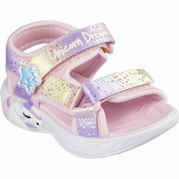 Skechers Unicorn Dreams Sandal Light Pink Multi Men's shoes Oxfords