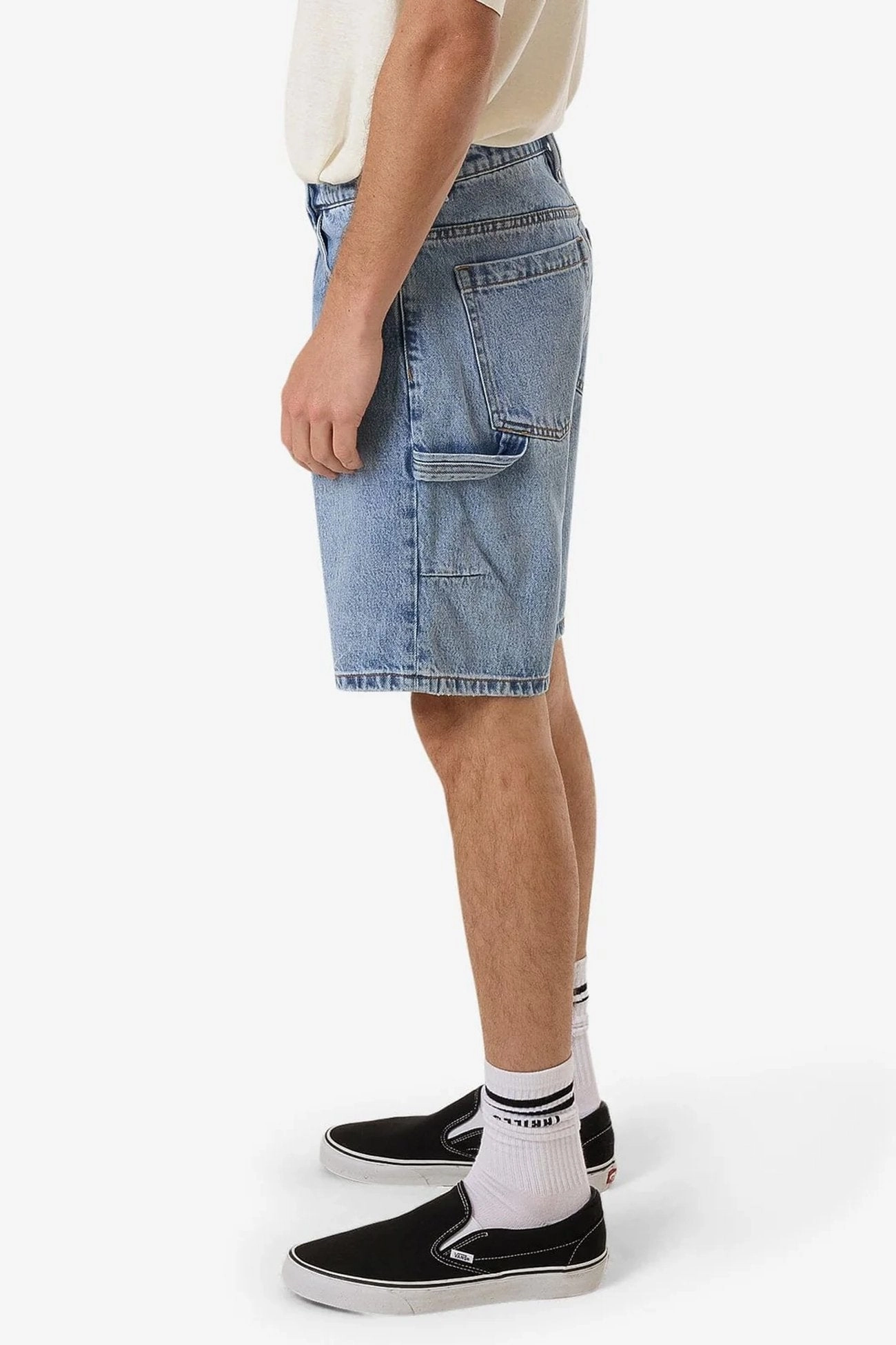 Slacker Denim Short Tempest Blue sale heels