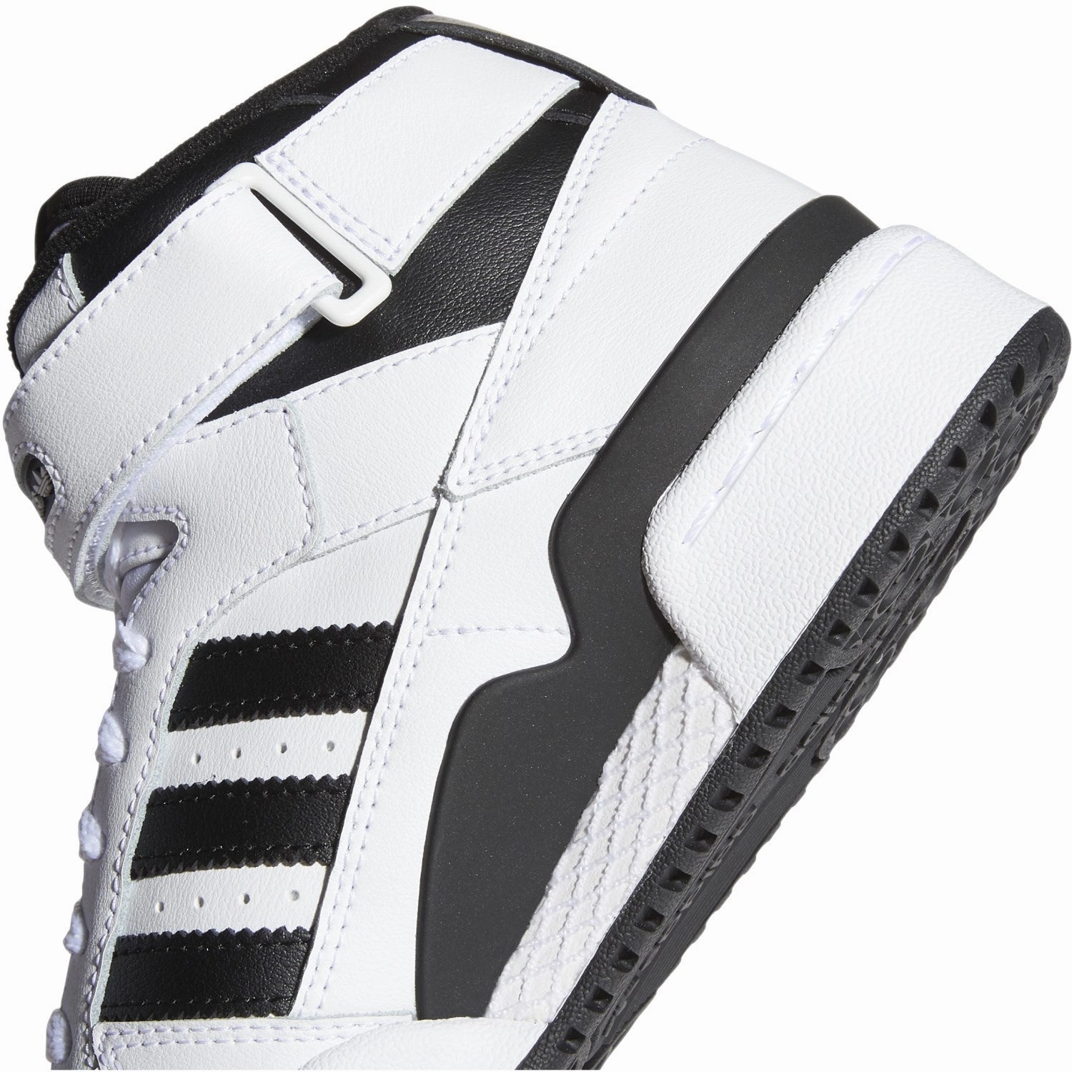 Slip-resistant adidas Originals Cloud White/Core Black/Cloud White Forum Mid J Sneakers