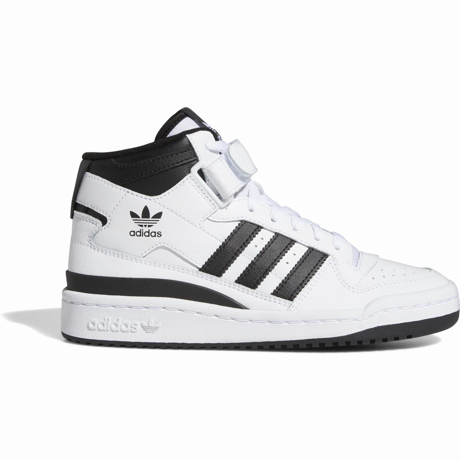 Slip-resistant adidas Originals Cloud White/Core Black/Cloud White Forum Mid J Sneakers Canvas shoes