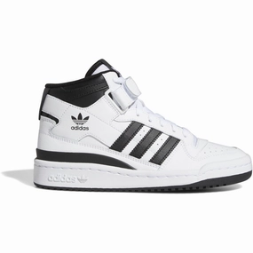 Slip-resistant adidas Originals Cloud White/Core Black/Cloud White Forum Mid J Sneakers Canvas shoes