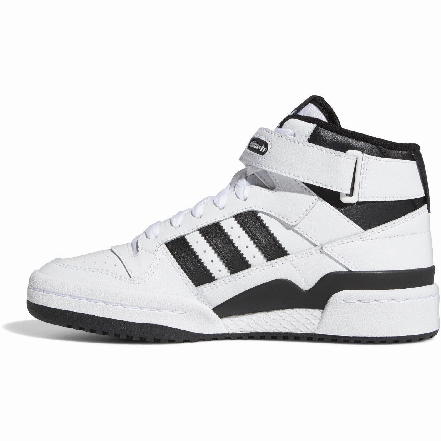 Slip-resistant adidas Originals Cloud White/Core Black/Cloud White Forum Mid J Sneakers