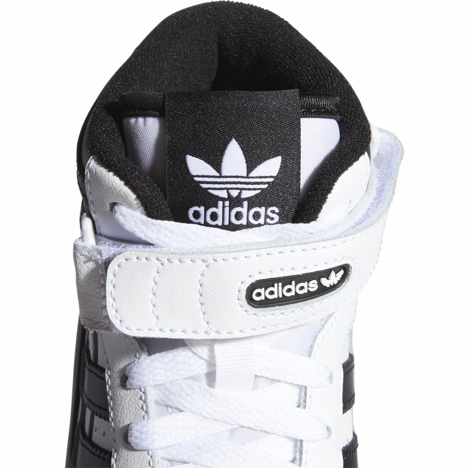 Slip-resistant adidas Originals Cloud White/Core Black/Cloud White Forum Mid J Sneakers