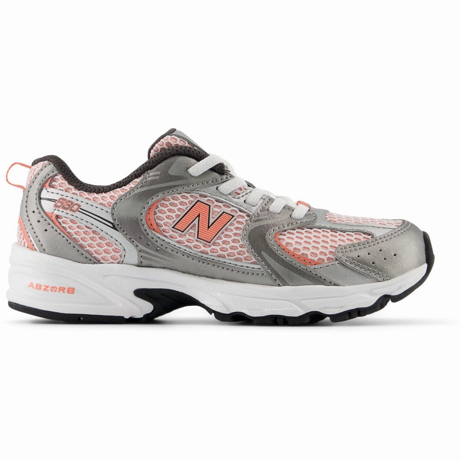 Slippers New Balance Dark Silver Metallic New Balance 530 Kids Bungee Lace Walking shoes