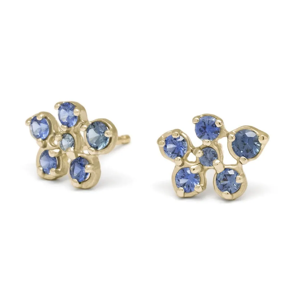Small Flower Cluster Stud Earrings