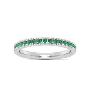 Smyth Jewelers Stackable Pav Emerald Ring