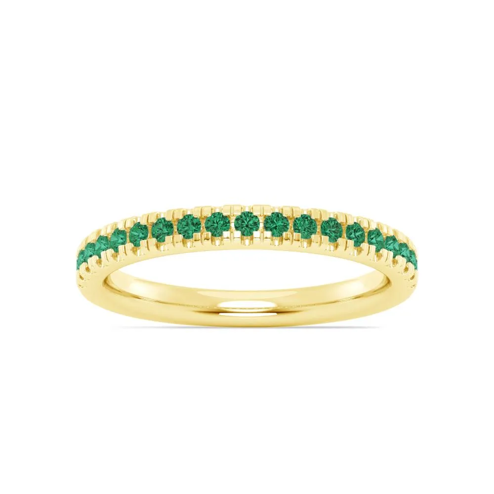 Smyth Jewelers Stackable Pav Emerald Ring