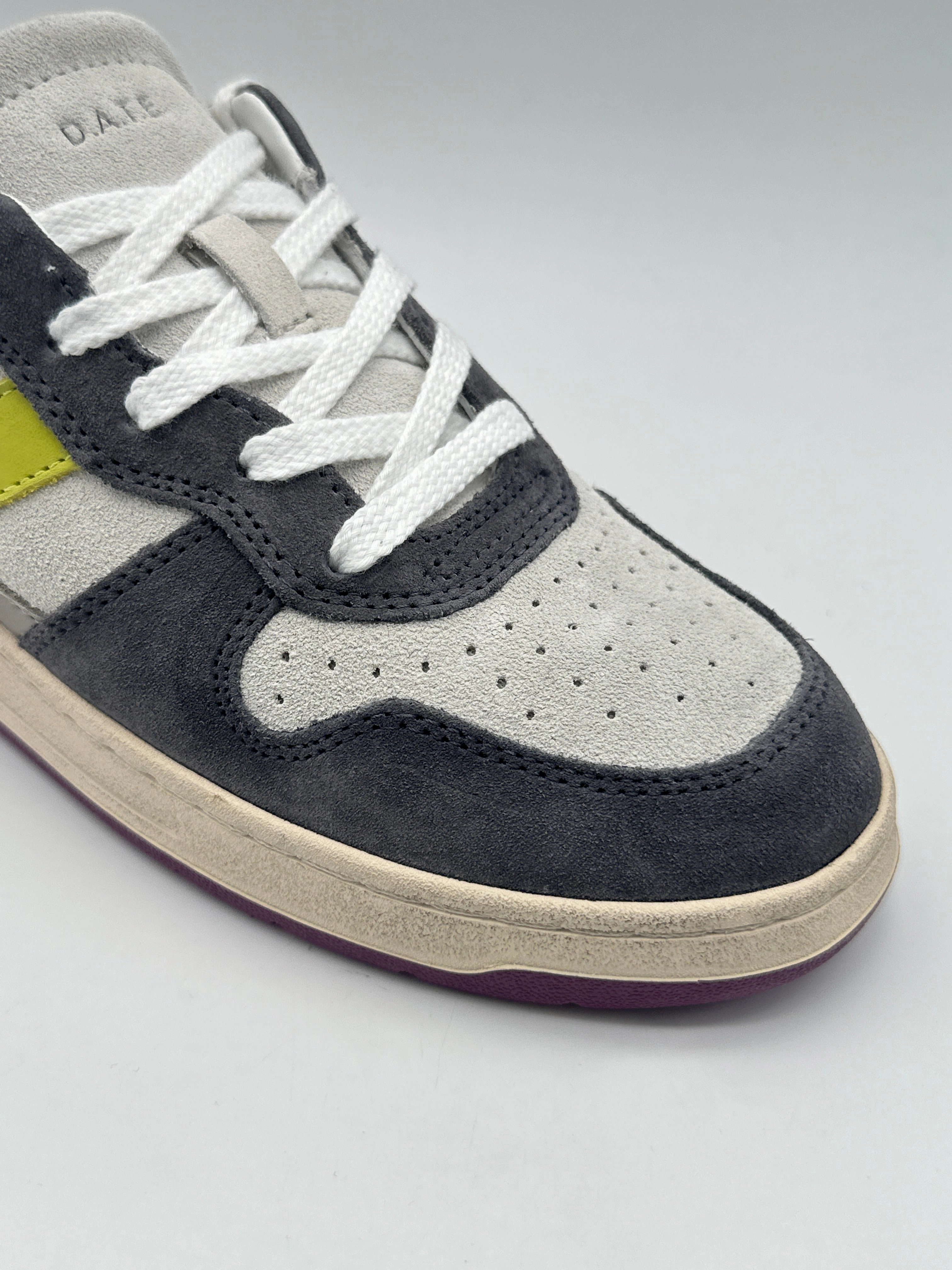 Sneakers Court 2.0 Vintage Calf White-Purple In Pelle E Suede new collection made in italy woolworths new arrivals