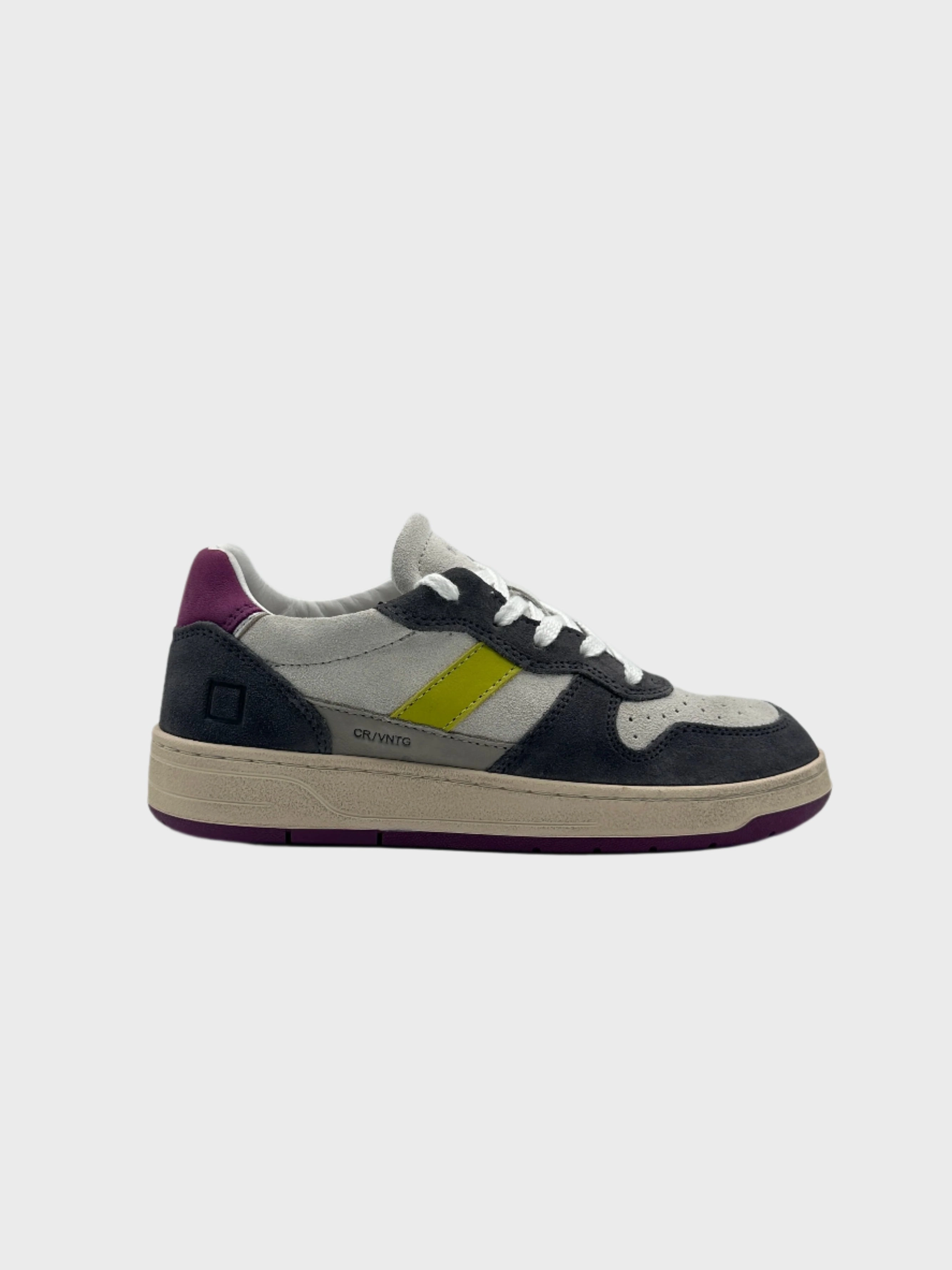 new arrival fabiani shoes Sneakers Court 2.0 Vintage Calf White-Purple In Pelle E Suede ethnic new arrival ready to wear miladys new arrivals tops for ladies
