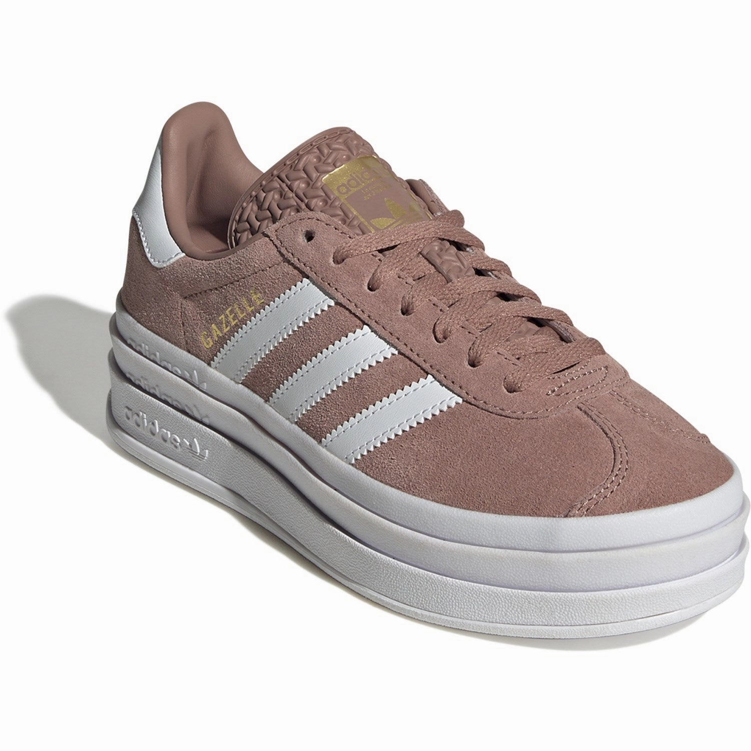 Soccer cleats adidas Originals Warm Clay/Ftwr White/Gold Met. Gazelle Bold J Sneakers