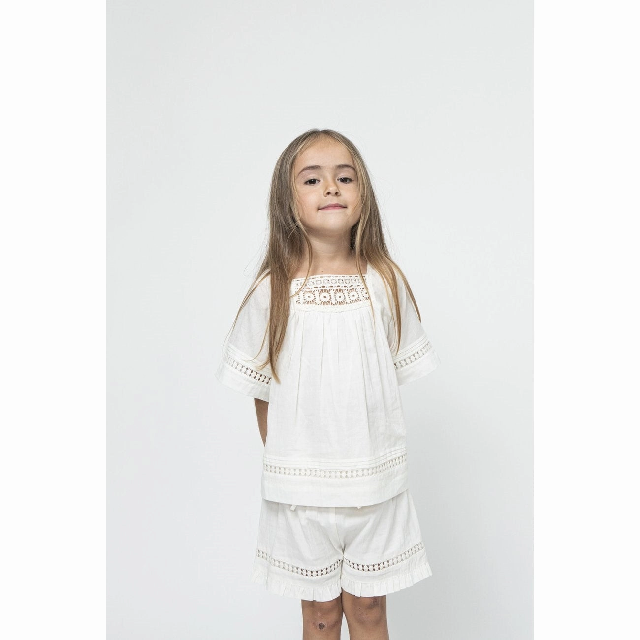 Sofie Schnoor Antique White Shorts Elegant
