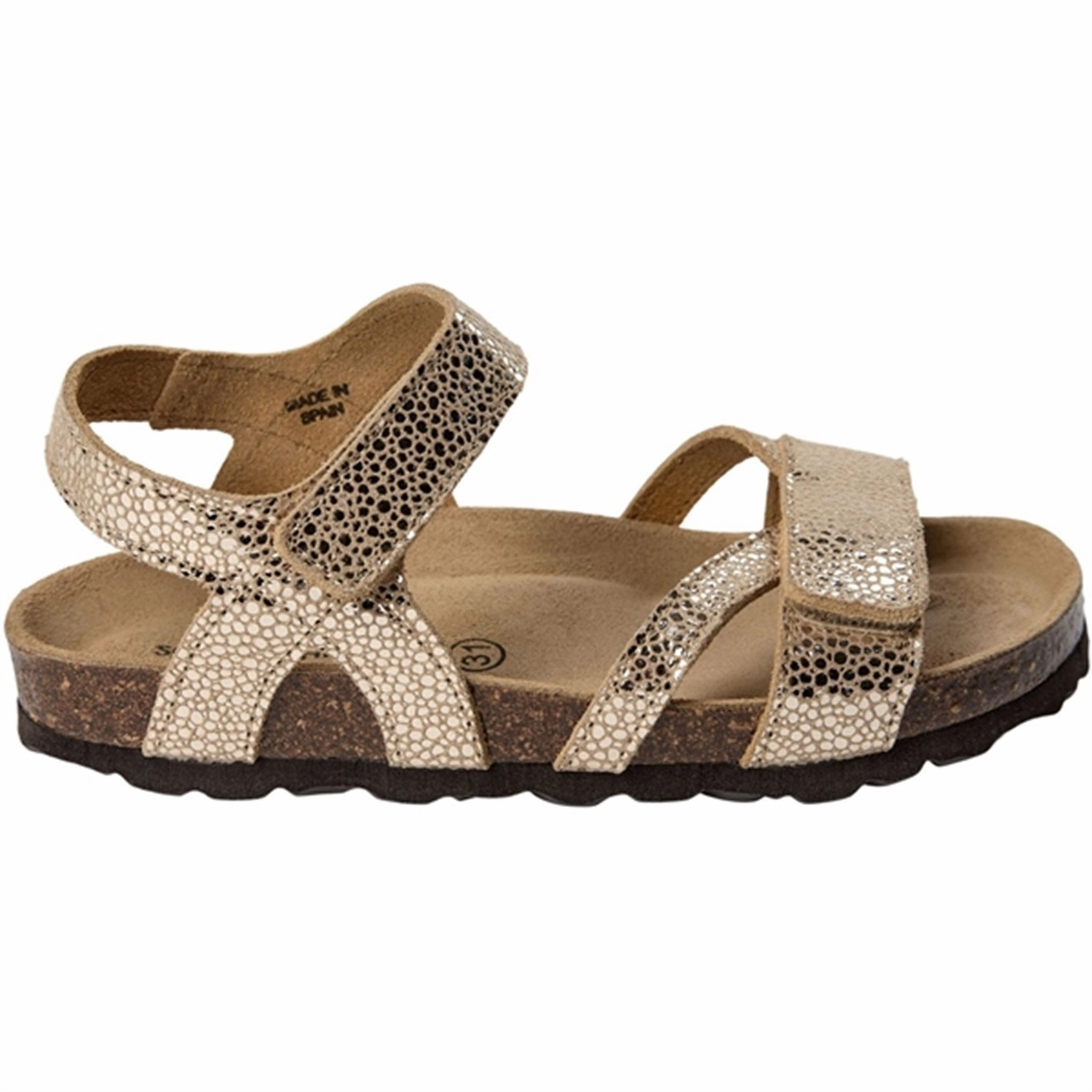 Sofie Schnoor Beige With Gold Sandals Heels Dance shoes