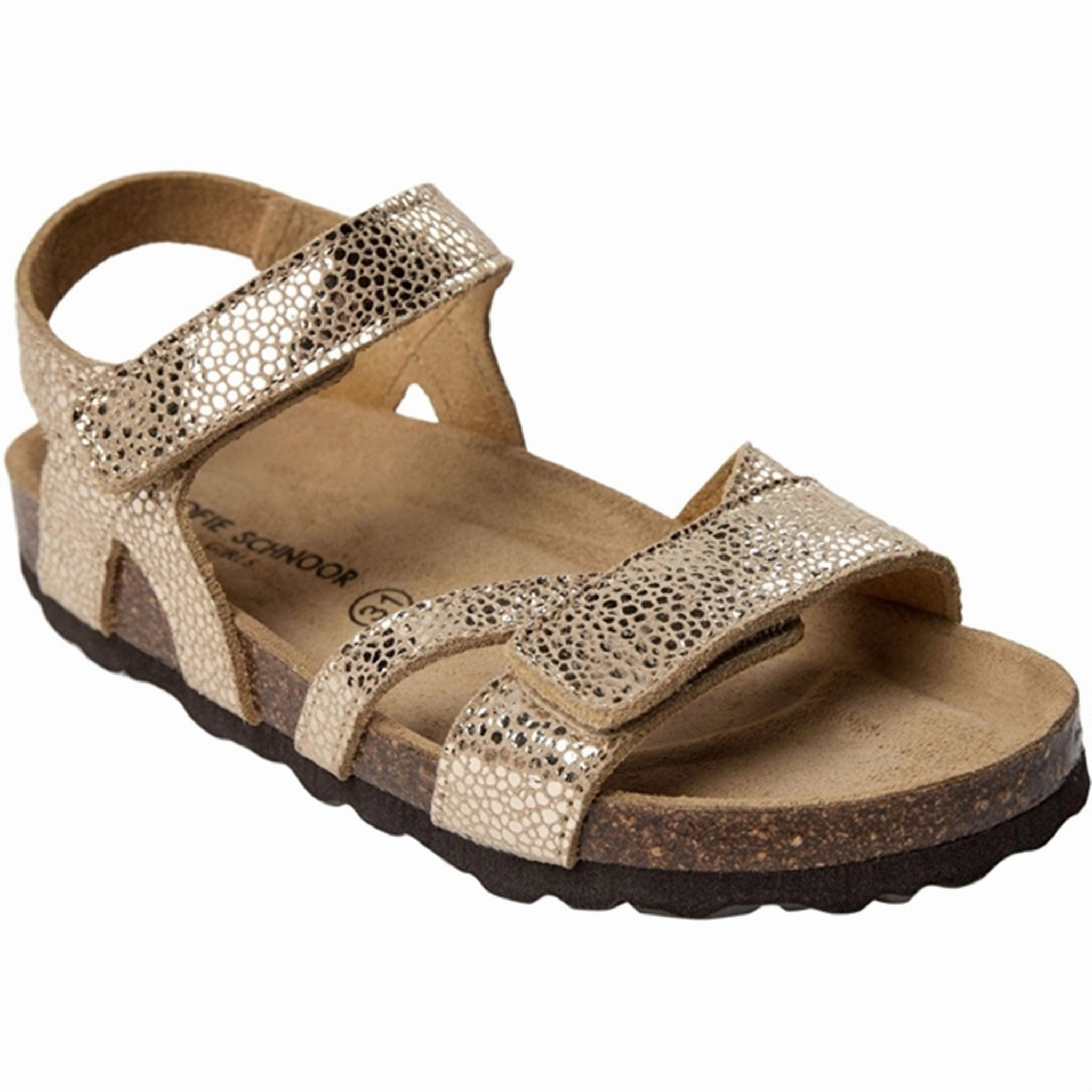 Sofie Schnoor Beige With Gold Sandals Heels