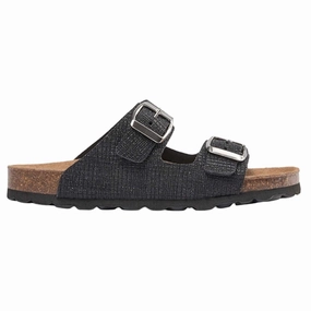 Sofie Schnoor Glitter Black Sandal Stylish shoes Modern shoes